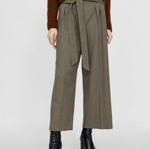 Zara plaid culottes